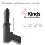 Simulation pistol telescopic vibrator featuring 4 distinct strong vibration modes for customized sensory stimulation.