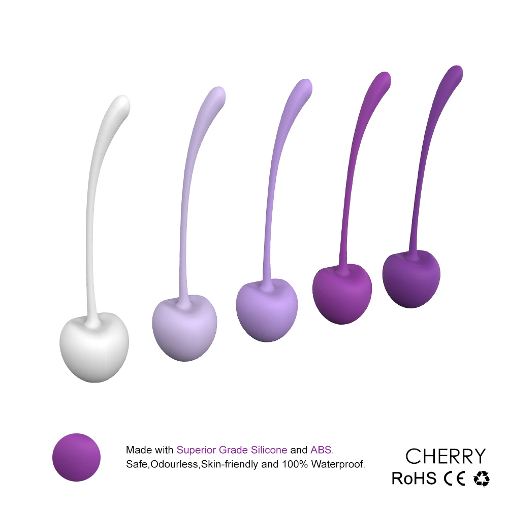 Product specifications for the RubyLift adult wellness weights highlighting superior grade silicone, odorless ABS material, and 100% waterproof rating.