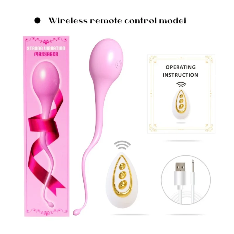 Wireless remote control model of a Seedsway pleasure device featuring a gold-accented handheld transmitter and waterproof silicone massager.