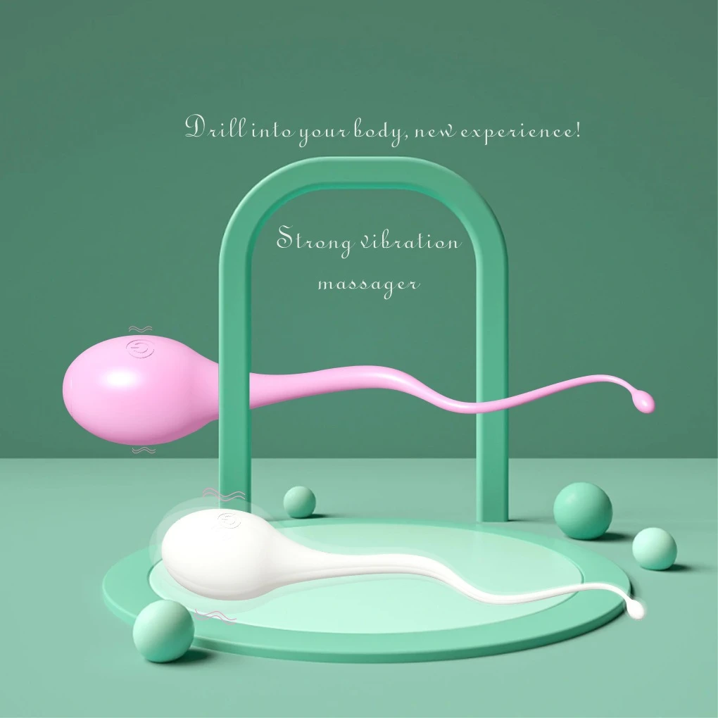 Comparison of the pink and white SeedsWay pleasure devices displayed on a modern aesthetic podium highlighting the sleek, body-safe silicone finish.