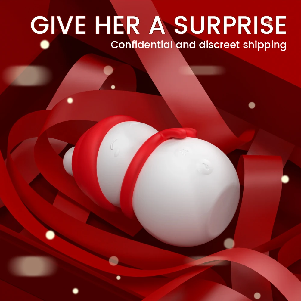 The Snowman wellness gift tucked inside a red ribbon-wrapped box, emphasizing confidential and discreet shipping for a festive surprise.