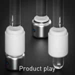 Transparent view showing the internal suction mechanism and stroke depth of the HH Spirit Bomb automatic stroker for men.