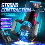 Feature summary of the 6-stage travel and 12cm expansion capabilities of this strong contraction automatic masturbation machine.