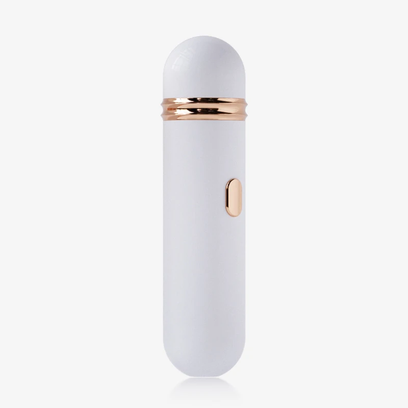 hh-whisperwave-11 Minimalist studio shot of the HH Whisperwave white and rose gold clitoral vibrator on a clean white background.
