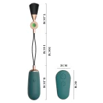 Product dimension guide for the Beauty Yu massager showing the 30cm total length and compact 6cm remote control.