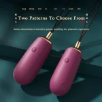 Infographic showcasing two distinct textured patterns of a luxury bullet vibrator with gold-accented pull cords, emphasizing customizable stimulation for enhanced intimate pleasure.