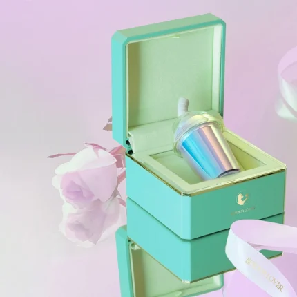 Luxury gift box packaging for a mini cup vibrator with elegant presentation and discreet gifting appeal