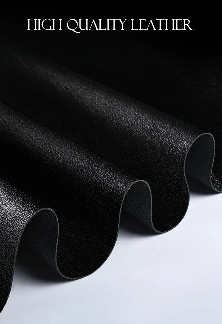 High quality black leather material close-up for braided devil tail adult accessory