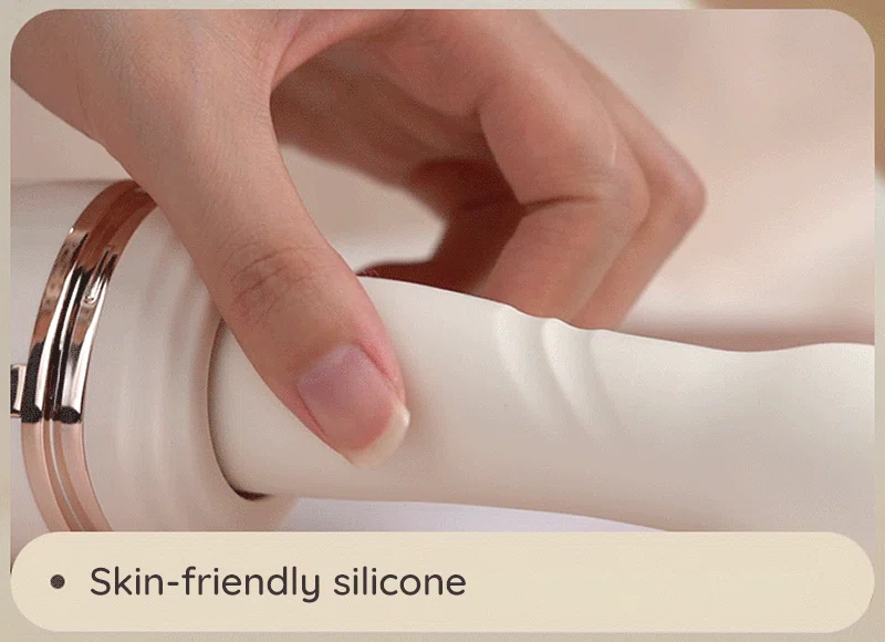 Hand pressing flexible silicone telescopic thrusting vibrator shaft Discreet Sex Toys Brand - HooHss