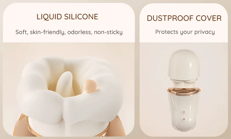 Soft silicone vibrator with dustproof cover display Discreet Sex Toys Brand - HooHss