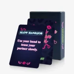 Neon couples interactive game cards infographic showing date night, road trips, camping, vacations and romantic couple activities