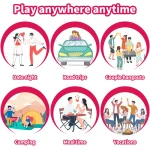 50-piece couples interactive games deck with stacked cards and two retail boxes for romantic gift-ready presentation