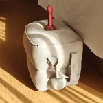 Inflatable sex position stool with attached pump and top opening