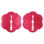 Flower shaped nipple clips shown front and back Discreet Sex Toys Brand - HooHss