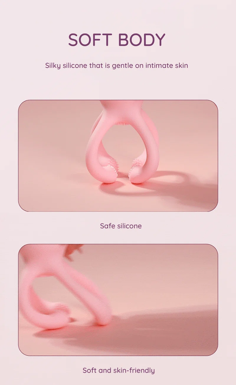 Soft silicone nipple vibrator with gentle skin-friendly texture Discreet Sex Toys Brand - HooHss