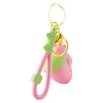 Pink and green strawberry keychain adult toy charm with gold ring Discreet Sex Toys Brand - HooHss