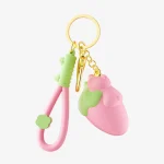 Strawberry keychain vibrating egg with pink hook attachment Discreet Sex Toys Brand - HooHss