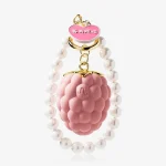 Pink berry-shaped vibrating bracelet with pearl-style beaded loop and gold-tone charm Discreet Sex Toys Brand - HooHss