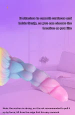 Glow in the dark tentacle dildo with suction cup base and textured shaft Discreet Sex Toys Brand - HooHss