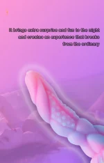 Glow in the dark tentacle dildo with raised suction cup texture Discreet Sex Toys Brand - HooHss