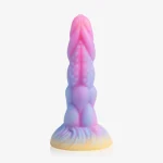 pastel tentacle dildo with suction cup base and raised textured details Discreet Sex Toys Brand - HooHss
