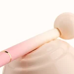 Slim wand vibrator with rounded head and pink gradient handle Discreet Sex Toys Brand - HooHss