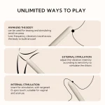 Slim vibrator infographic showing external and internal stimulation options Discreet Sex Toys Brand - HooHss